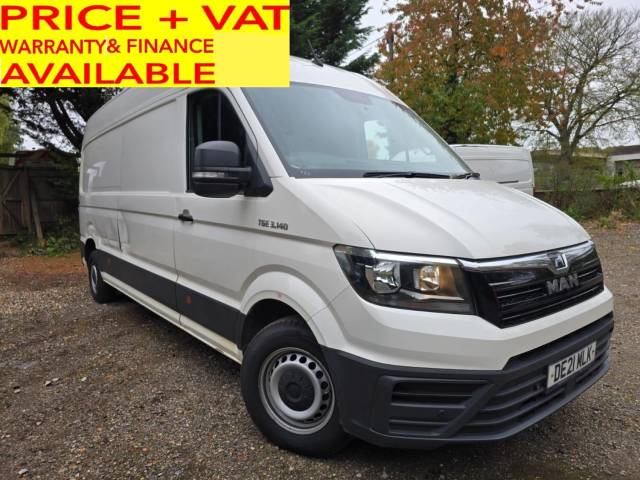 Man Tge 2.0 3140d Auto FWD LWB High Roof (AUTO) PANEL VAN Diesel White