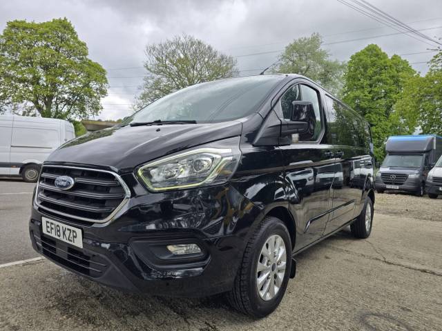 Ford Transit Custom 2.0 300 EcoBlue Limited Auto L2 LWB **LOW MILEAGE** PANEL VAN Diesel Black
