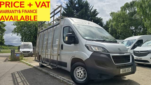 Peugeot Boxer 2.0 BlueHDi 335 LWB (GLAZIER SIDE RACK) PANEL VAN Diesel Silver