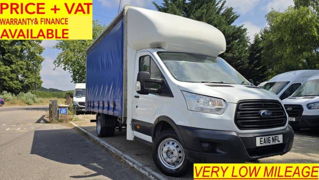 Ford Transit 2.2 TDCi 350 RWD HEAVY L4 CURTAIN SIDE TAIL LIFT CHASSIS CAB Diesel White