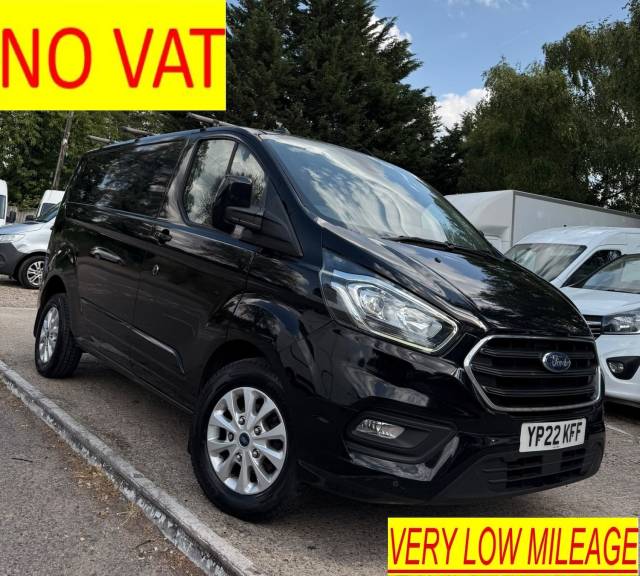 Ford Transit Custom 2.0 280 EcoBlue Limited SWB **ONLY 62,000 MILES** NO VAT PANEL VAN Diesel Black