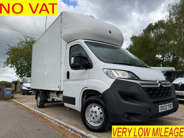 Citroen Relay 2.2 BlueHDi 35 Plus LWB LUTON (NO VAT) LOW MILES CHASSIS CAB Diesel White